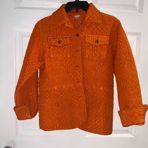 Woman’s Bright Orange Kiko Quilted Puffy Jacket